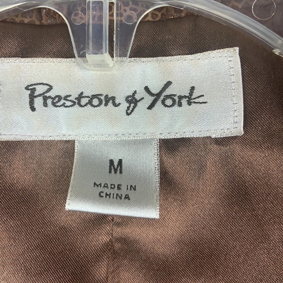 Preston & York Snake Print Front Zip Leather Jacket - Picture 2 of 8